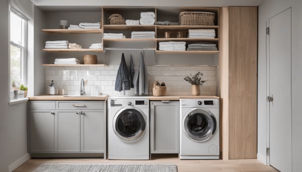 Optimiser une petite buanderie avec des solutions fonctionnelles