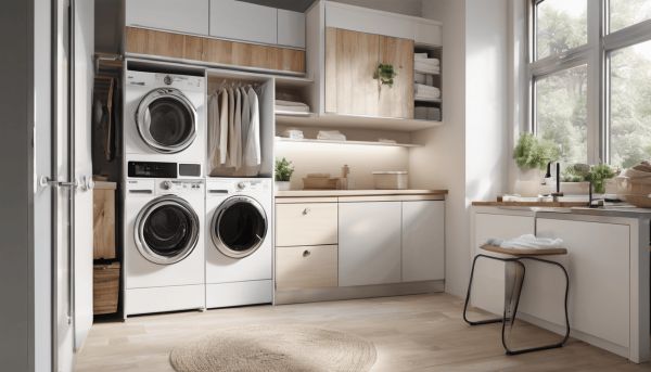 Optimisez votre petite buanderie avec machine à laver pour gagner de la place