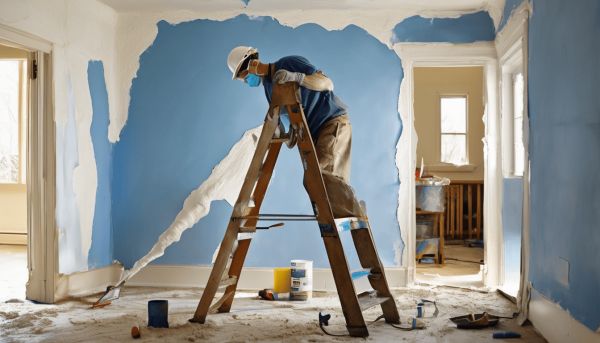 Réparer efficacement une fissure au plafond et éviter des dégâts